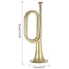 TUOREN Gold Bugle Cavalry Trumpet Brass Instrument for School Band