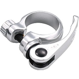 kalloy Seat Clamp, Aluminum, Bicycle, Clamp Diameter: 1.3 inches (34.9 mm), Silver, Tool-less Quick Tightening, For Road Mountain Crossbikes, Cycling, XTB-N