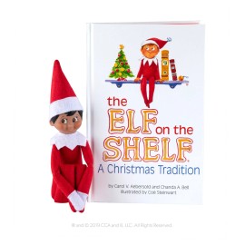 The Elf on The Shelf: Scout Elf Dark Tone with Elf Mates Dark Tone Super Pack