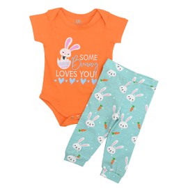Unique Baby Juego de canastilla de Pascua unisex Some Bunny Loves You, Un conejo, 9 Meses