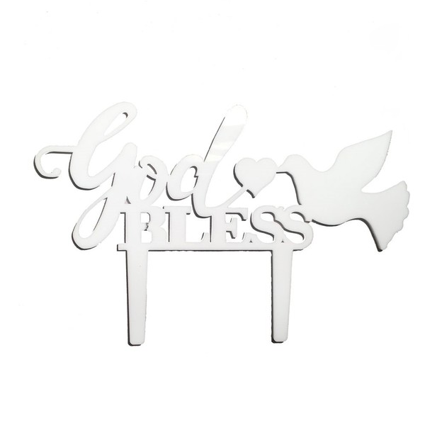 [USA-SALES] Catholic Cake Toppers Selection, Baptism Christening Decorations,"A Child of God","God Bless","First Communion" Usa-Sales Seller