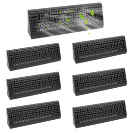 Baseboard Register Wall Vent Covers: 6 Pcs 15 Inch Baseboard Register (Duct Opening Size) - for Home Floor Wall Vent Covers Supply Floor Baseboard Diffuser - Black