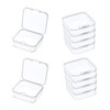 BRIIKPP Small Compartment Case, Accessory Storage Case, Transparent with Lid,