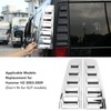 2PCS Car Tail Light Trim Frame Electroplating Bright Glossy Rust