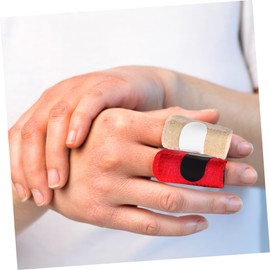 Kisangel 10pcs Finger Splint Finger Support Braces for Injured Soft Protective Splints Multiple Colors for Comfort and Stability