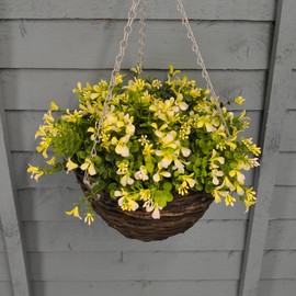 Selections Artificial Blond Lobelia hanging basket (25 centimeters) by Smart Garden