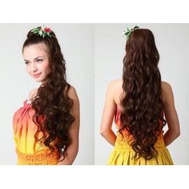 Priscilla HULA-02 Long Natural Straight Hula Wig, Heat Resistant, TNC, Natural Color