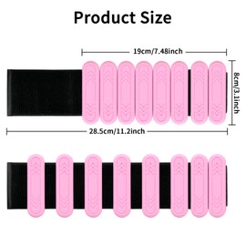 Smlper 2 Piece Adjustable Wrist Weights Ankle Weights Set (2 x 0.25 kg & 2 x 0.5 kg) Portable Weight Cuffs for Men and Women, Ankle Weights Set for Pilates, Dance, Yoga, Walking, Jogging, Aerobics