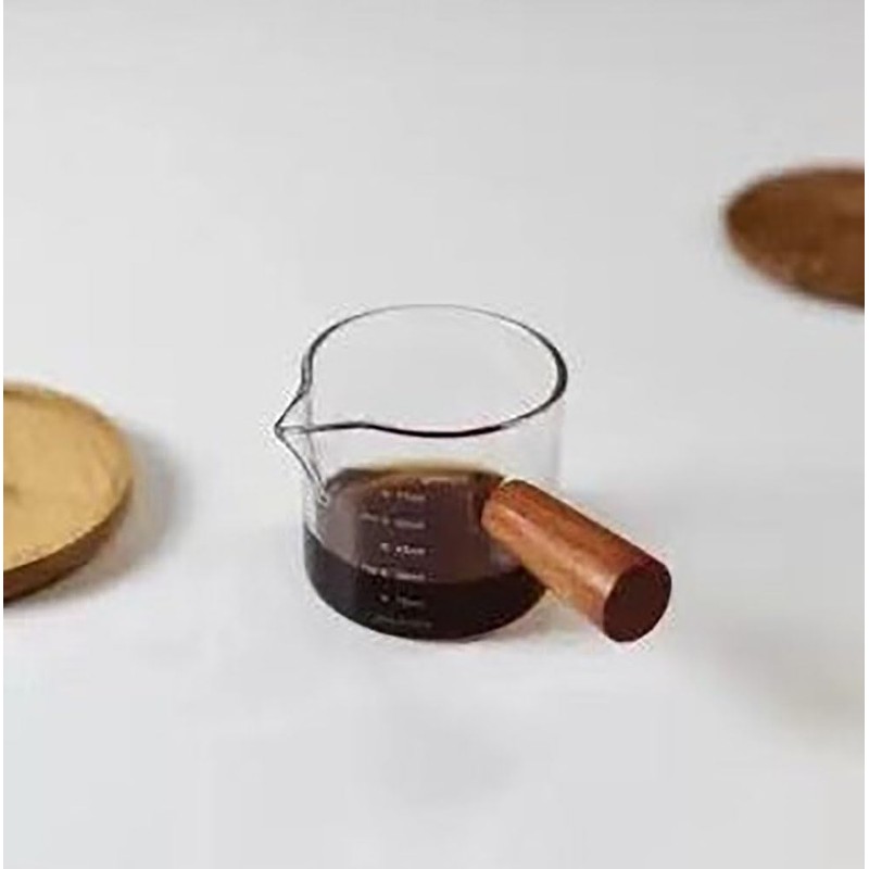 ANAKAO Espresso cup, small milk cup, side handle double V-mouth