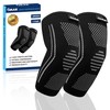 OMAX Elbow Compression Sleeve Brace (1 Pair) - Instant Arm Joint Prevention Pain Relief For Tennis Elbow & Golfers Elbow, Tendonitis, Arthritis, Bursitis, Fitness Support, and any Activity Workouts