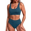 Tempt Me Crop para mujer, Azul-verde, XX-Small