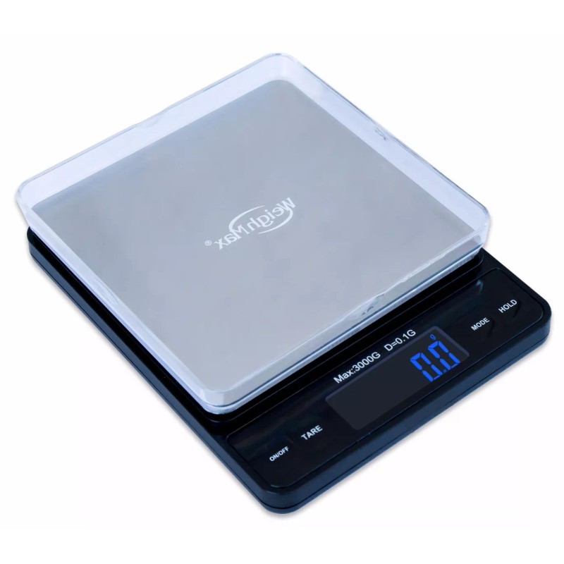 Weighmax Digital 3000 x 0.1g Pocket Scale, light-weight kitchen and