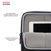 SwissGear Padded Zippered Laptop Sleeve, Micro-Twill Laptop Case with Fleece