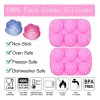 Molde De Silicón Flores Rosas 6 Cavidades Jabones Repostería