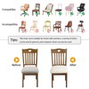 Fuloon Stretch Jacquard Chair Seat Covers Set of 4, Removable