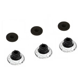 CYADCI 3 PCS Ear Bud Covers，Soft Replacement Earbud Tips Comfort，Silicone Earbud Tips with Foam Cushion，Large Earbud Replacement Tips，Ear Tips Compatible with Plantronics Voyager Legend Headset