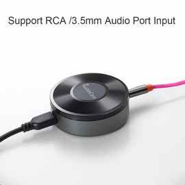 Dpaaoyer Wireless WiFi Music Audio Streamer Receiver Audiocast Ieast Play M5 DLNA for Airplay Audio Adapter Multi Room Streams