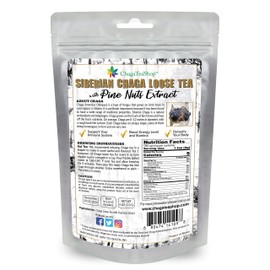 Siberian Chaga Mushroom Loose Tea with Pine Nuts Extract 4 Oz. (113g.)
