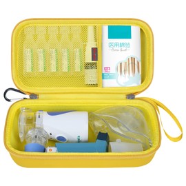Elonbo Elonbo Carrying Case for Portable Handheld Inhaler Nebulizer Machine for Adults and Kids, Asthma Inhaler Spacer Travel Case, Handheld Mesh Atomizer Machine Holder, Inhaler Spacer Bag, Yellow.CASE ONLY