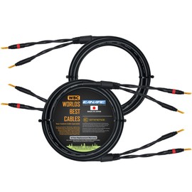 1.5 Meter - Canare 4S11 – Audiophile Grade - HiFi Star-Quad Speaker Cable Pair with Eminence Gold Banana Connectors