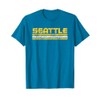 Seattle Washington Retro Vintage Weathered T-Shirt