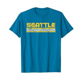 Seattle Washington Retro Vintage Weathered T-Shirt