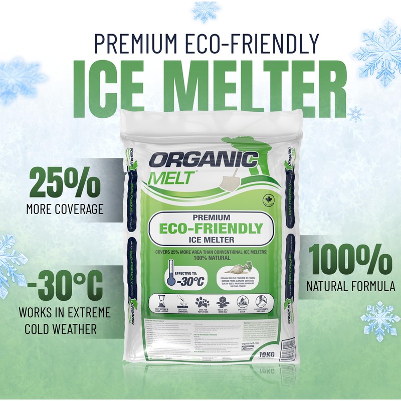 Organic Melt Premium Granular Ice Melt is a eco Friendly