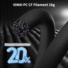 IEMAI Carbon Fiber PC Filament 1.75mm, High-Temp & Impact Resistant