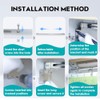 Undermount Sink Brackets, Stainless Steel Adjustable Undermounts Sinks Support, Horizontal