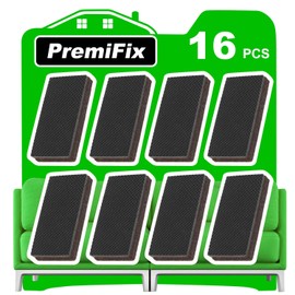 Rectangle Non Slip Furniture Pads 16 Pieces 1x2 inch, Anti Slip Rubber Furniture Pads, Furniture Grippers for Hardwood Floors, Rubber Furniture Feet, Furniture Stoppers to Prevent Sliding