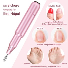 FOLAI Electric Nail Cutter, Manicure Pedicure Set, Electric Nail File, Professional Nail Cutter for Gel Nails, Acrylic Gel Nails, Callus Removal, Cuticle Shellac Nail, Gifts for Women, Mum