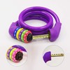 IDEALUX Bike Lock Cable, Resettable Cable Lock Self Coiling 5