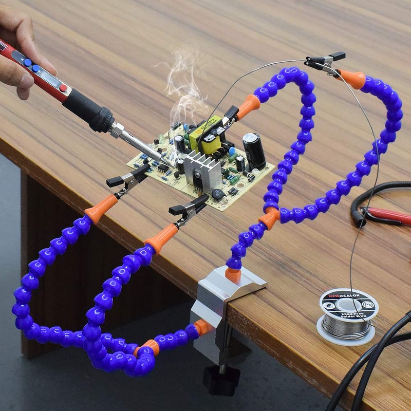 Helping Hands Soldering Clamp Aid,No Hands Soldering Wire Clip Holder