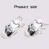 3Pcs Keyed Hasp Locks 2.5 Inch Twist Knob Keyed Locking