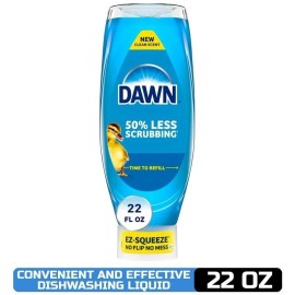 Dawn EZ-Squeeze Ultra Dish Soap Dishwashing Liquid, Original, 22 fl oz