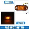 A ABSOPRO Front Rear Side Marker Light 2 LED for