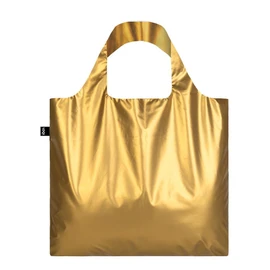 METALLIC, Matt Gold. Bag: LOQI BAG: Ich wiege 55 g. Ich kann 20 kg tragen. Ich bin wasserabweisend. Ich bin aus Polyester