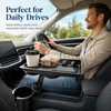 Car Cup Holder Expander with Food Tray – 360° Adjustable