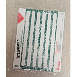 M&M 6 Pack - TitleFrames Presentation Binder Inserts (Green Marble) Fits 1" Binders