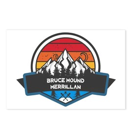 CafePress Bruce Mound Winter Merrillan Wisconsin Postcards (Package of 8), 6"x4" Printed Note Card