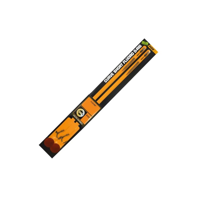 Fox Edges Curve Short Fluoro D-Rigs - Carp Rig, Hook