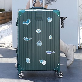 Marine Animals Stickers 50 Pack Laptop Stickers,Vinyl Waterproof Stickers for Water Bottles Skateboard Scrapbook Bike Computer,Phone-Graffiti Stickers Pack for Teens Girls Kids Adults(Ocean Animals)