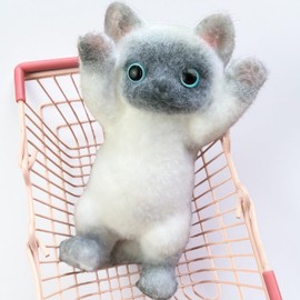 YJPPDD Big taba Squishy Cat, Hand Painted Squishy Cat for Adult/Kids, Stress Relief,Cute & Soft Cat Design, Perfect Squeeze Toys Gift for Relaxation and Fun
