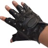 BUZZxSELECTION GB028 Men's Leather Gloves Cycling Training Gloves (Black)