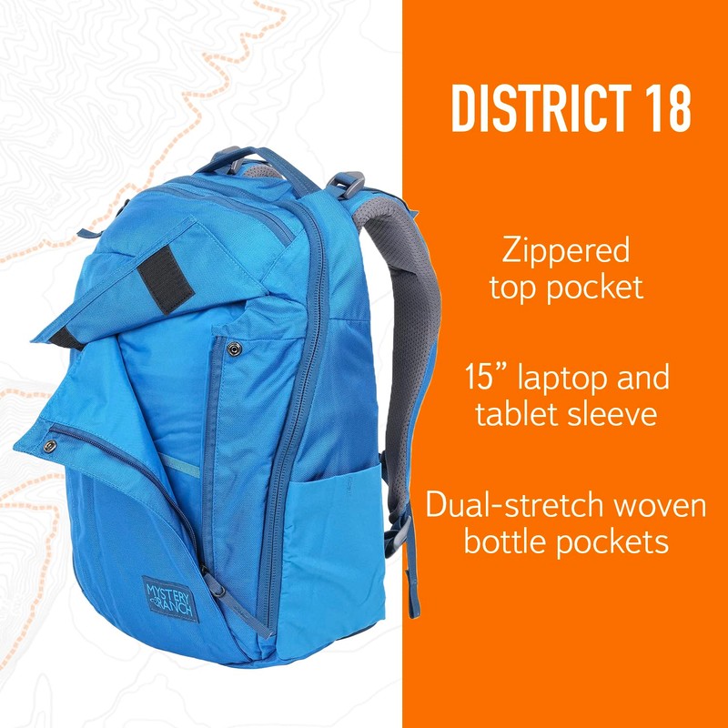 Mystery Ranch District 18 Backpack – Fixed-Harness Bag with Padded