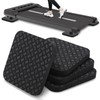 TOBWOLF 4PCS Anti-Slip Treadmill Mats, 10MM Thick High Density Walking