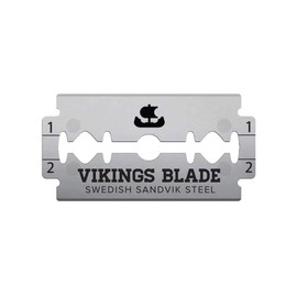 VIKINGS BLADE Swedish Steel Replacement Razor Blades, 50 Pack, Semi-Aggressive