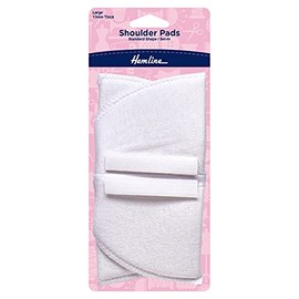 Shoulder Pads Set-In Large White