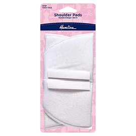 Shoulder Pads Set-In Large White