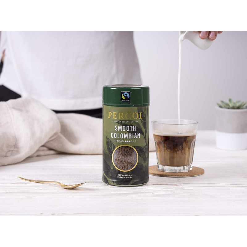 PERCOL SMOOTH COLOMBIAN Instant Coffee Easy Drinking Flavor 100% Arabica